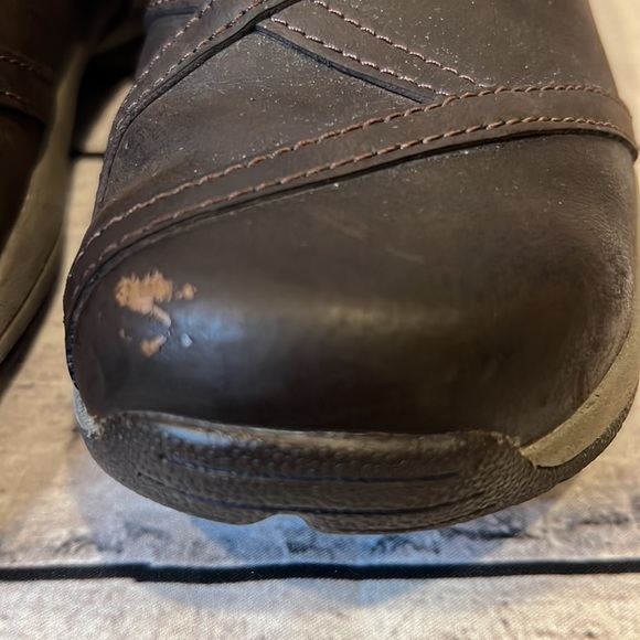 Merrell Jovilee Lattice Leather Slip On Clogs Espresso Size 7 - Picture 2 of 7